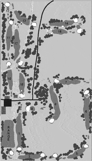 Oak Hills Country Club Course Map