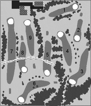 Tecumseh Country Club Course Map