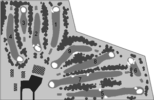 Wahoo Hilltop Country Club Course Map